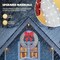 48 Inch Pre-lit Large Christmas Wreath with 224 LED Multi-Color Lights, Christmas Door Wreath for Garage, Outdoor Christmas Wreath with Red Bow, Timer Remote Control, Plug-in, White
